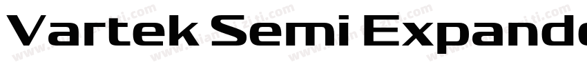 Vartek Semi Expanded Bold字体转换